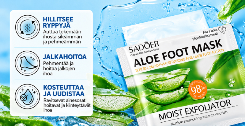 Aloe vera jalkanaamio